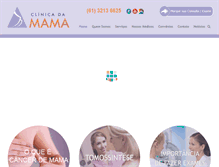 Tablet Screenshot of clinicadamama.com.br
